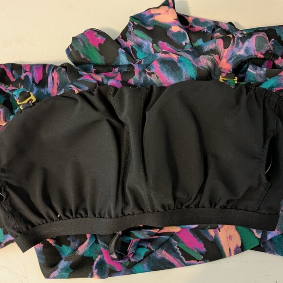 SOMA Multi-Color Maxi Bra Tank Dress; Removable Spaghetti Straps; Size XS - Picture 5 of 8